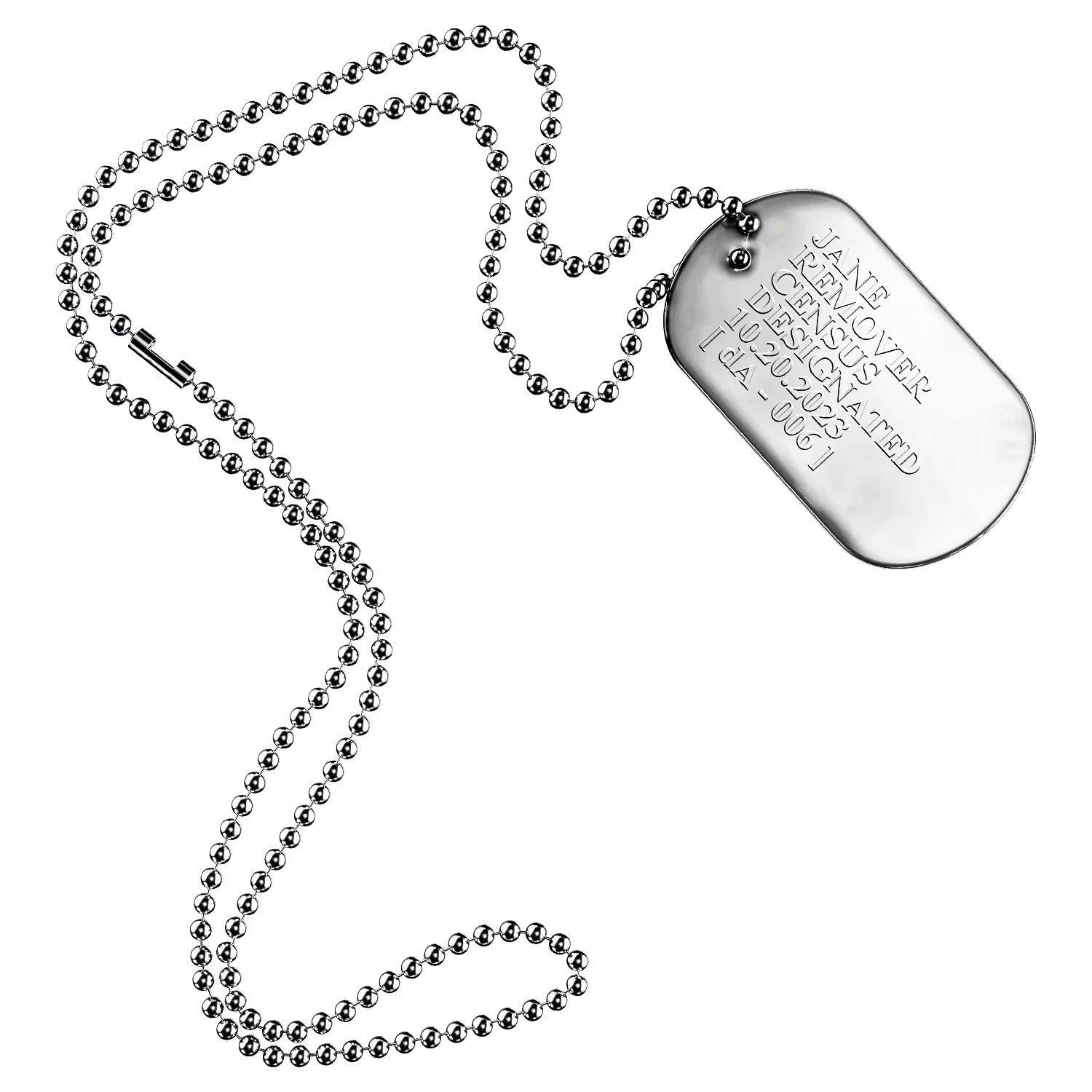 Census Designated Dog Tag